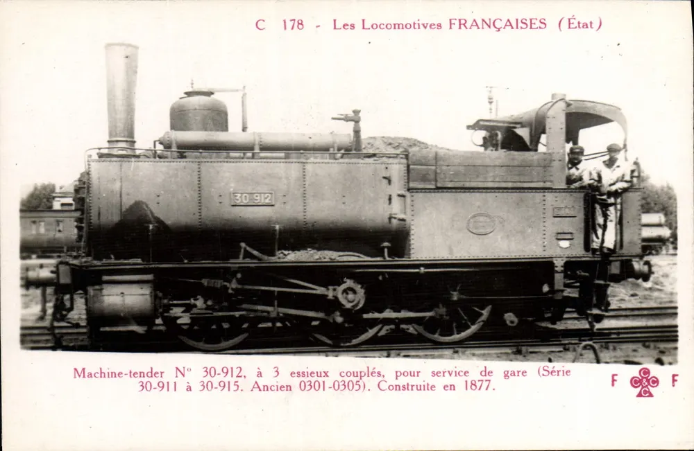 Machine-tender N° 30-912 — Ancien 0301-0305 — Estado — C & C F - Frente