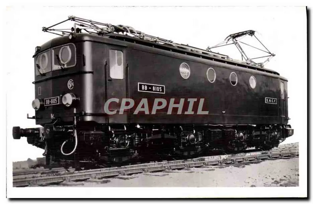 Locomotiva elétrica BB 8105 — S.N.C.F. — 1ª série - Frente