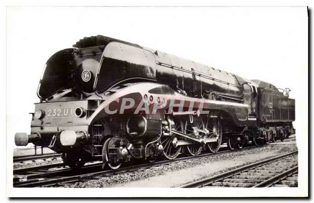 Locomotiva 232.U.I — S.N.C.F., 1ª Série — 1949 - Frente