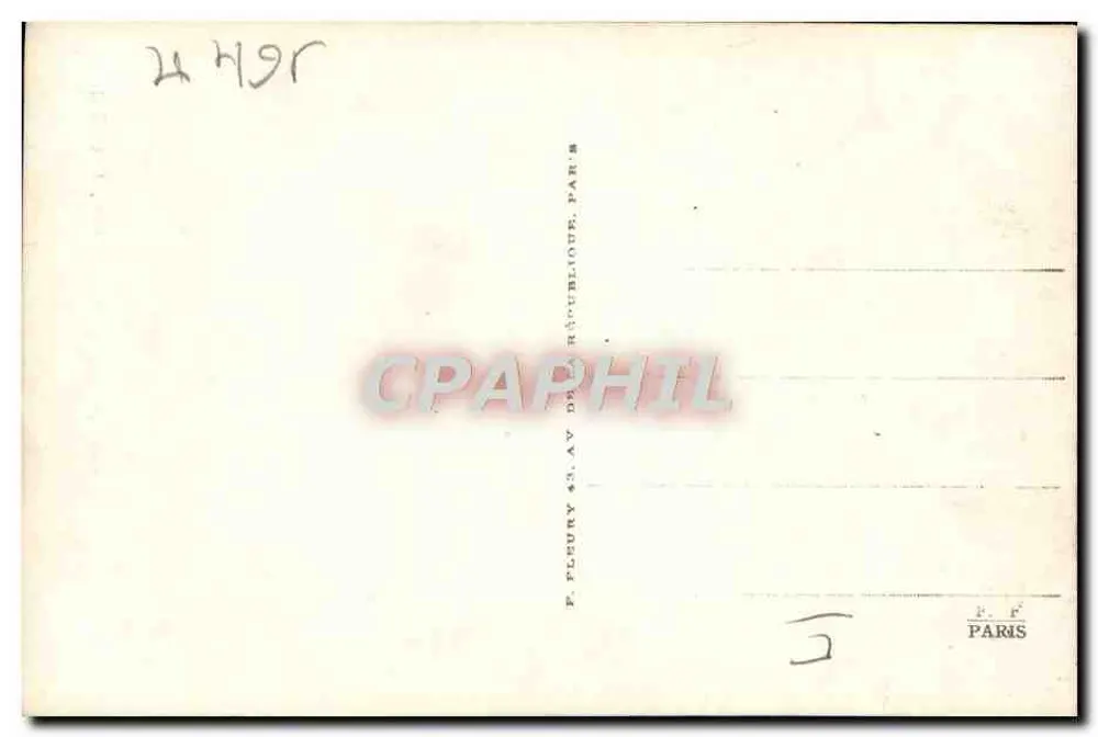 Máquina N° 140-1250 desengatada — As Locomotivas FRANÇAISES (Estado) — F. FLEURY & Cie - Verso