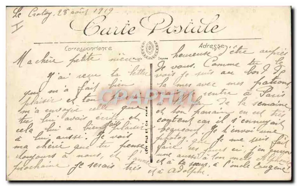 Le Crotoy — Fischerboote bei stürmischem Wetter — LL, n° 1018 - Rückseite