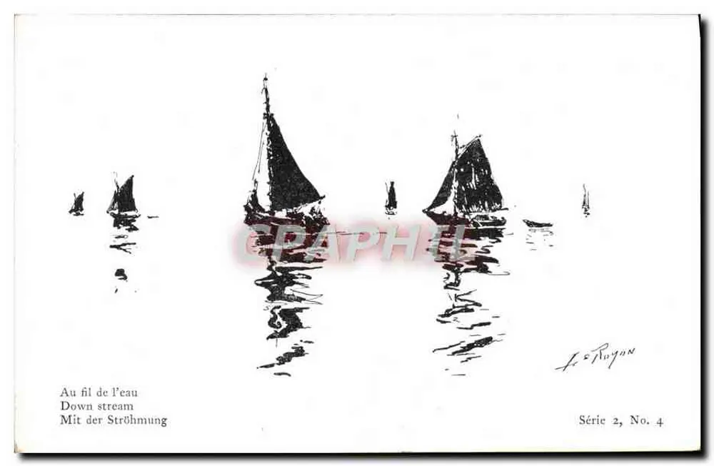 Segelschiffe — Au fil de l'eau — Le Royon, Serie 2, Nr. 4 - Vorderseite