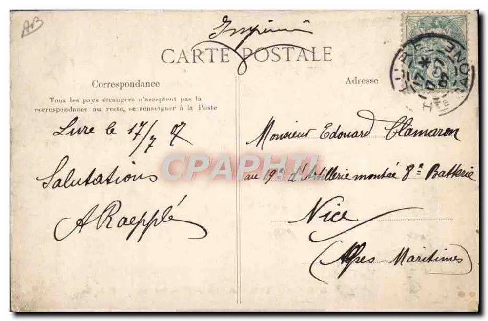 Os prazeres da caserna — Serviço — E.L.D. - Verso