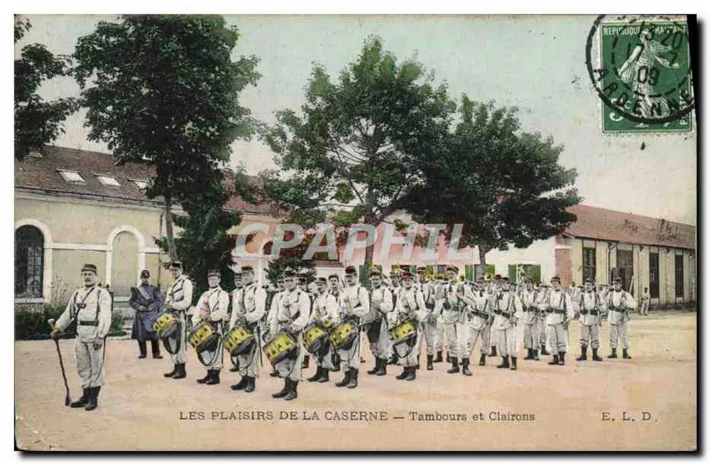 De plezieren van de kazerne — Drums en klarinetten — E. L. D. - Voorkant