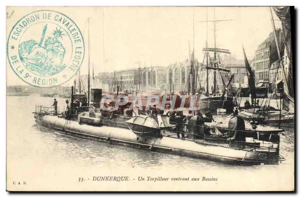 Dunkirk — Ein Torpedoboot, das zu den Docks zurückkehrt — C.A.R. - Vorderseite