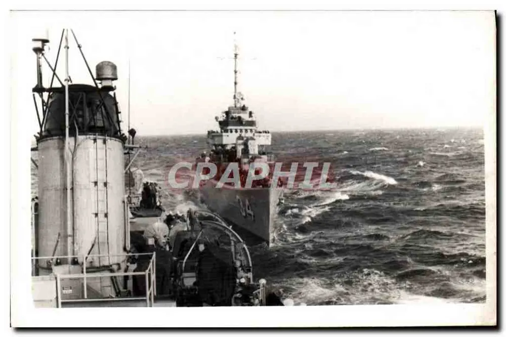 Kriegsschiff auf See — Reproduktion — U.S.A. - Vorderseite