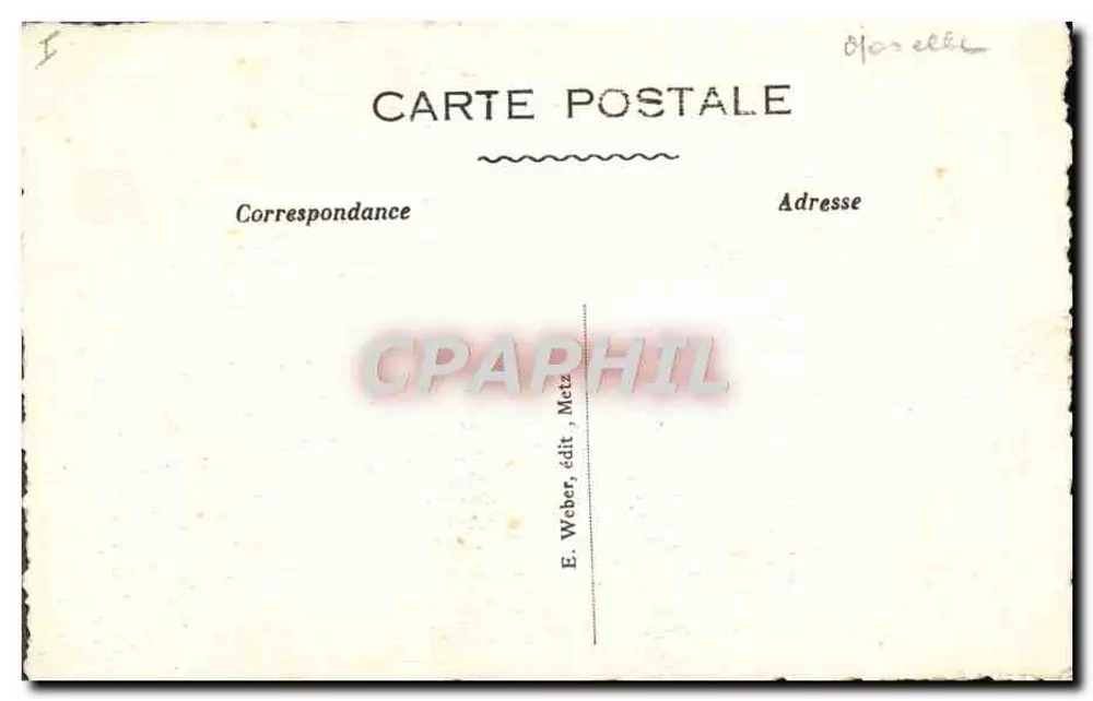Metz — O Teatro — E. Weber, editor Metz - Verso