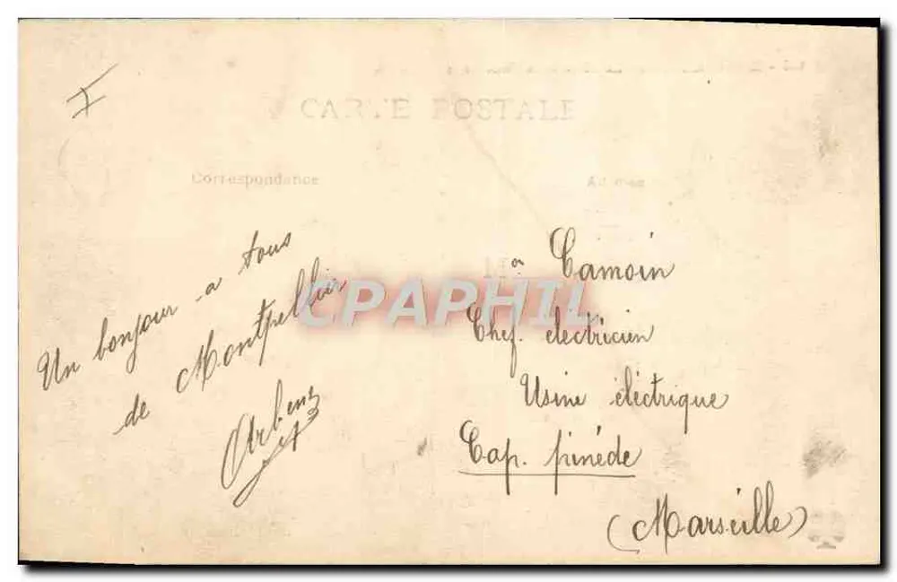 Montpellier - Die Place de la Comédie und das Theater — unbekannter Verlag, Nr. 635 - Rückseite