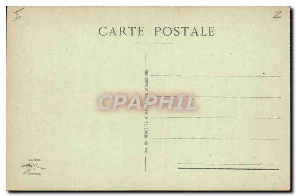Metz - Das Theater und die Fontäne — Verlag Oh Bergeret, Straßburg, Nr. 86 - Rückseite