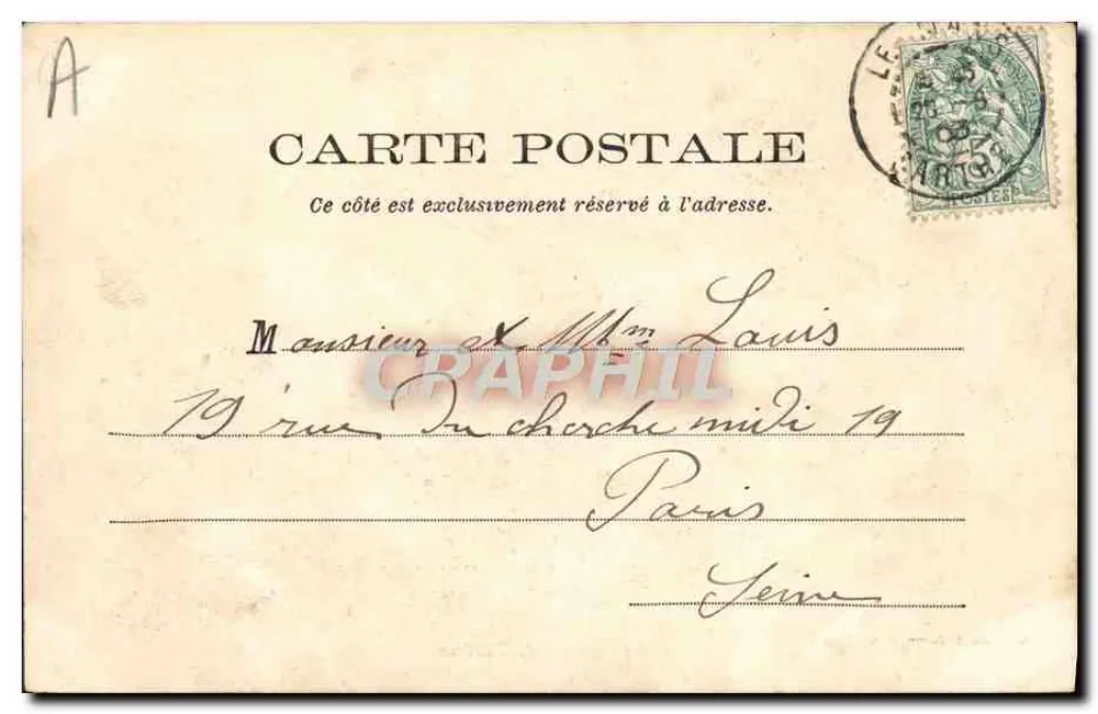 Le Mans — O Teatro — Fototipia J Bouveret - Verso
