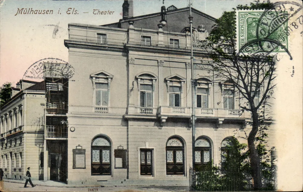 Mülhausen i. Els. — Teatro — editor desconhecido, n° 24418 - Frente