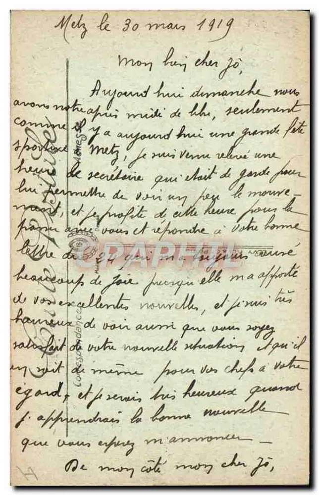 Metz — O Teatro — LL. n°15 - Verso