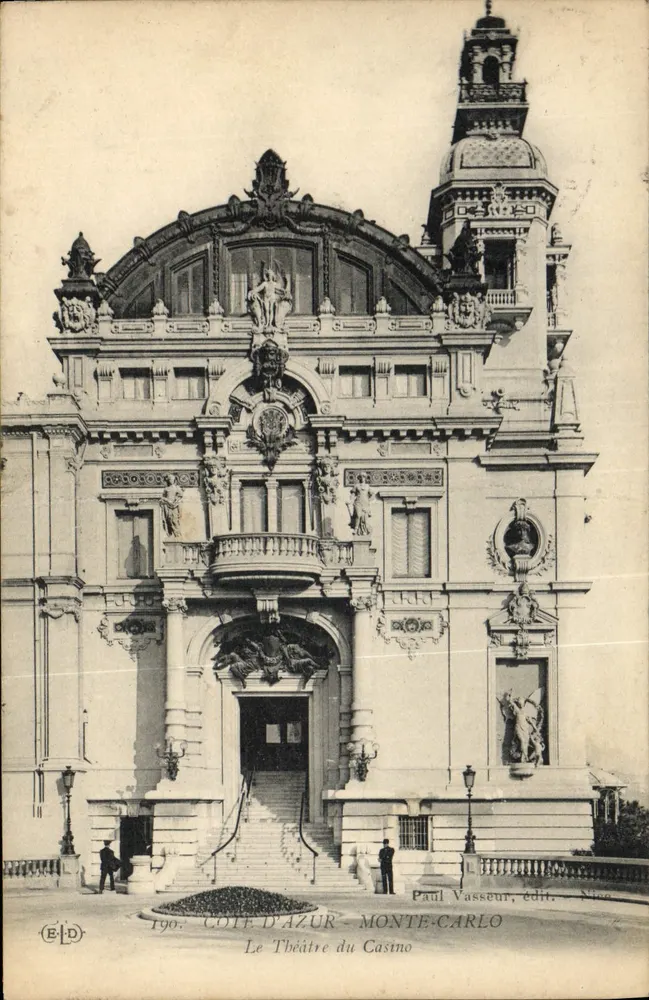 Monte-Carlo — Le Théâtre du Casino — Paul Vasseur, édit. Nice - Vorderseite