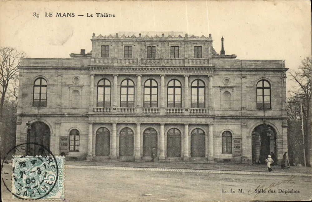Le Mans — O Teatro — L. L. M. Sala das Notícias - Frente