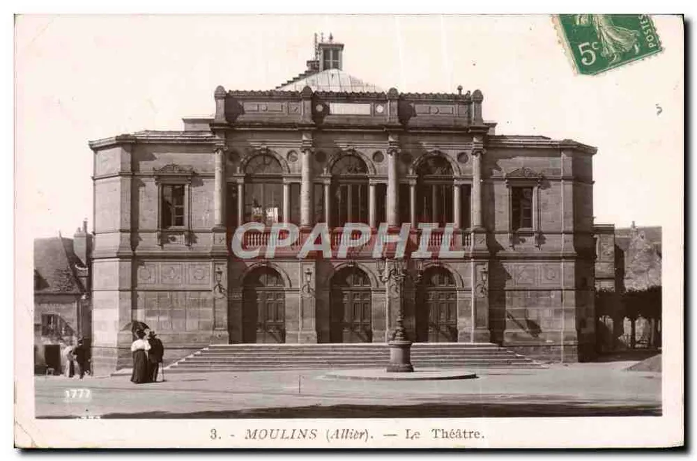 Moulins (Allier) — O Teatro — Editora Rose, n°3 - Frente