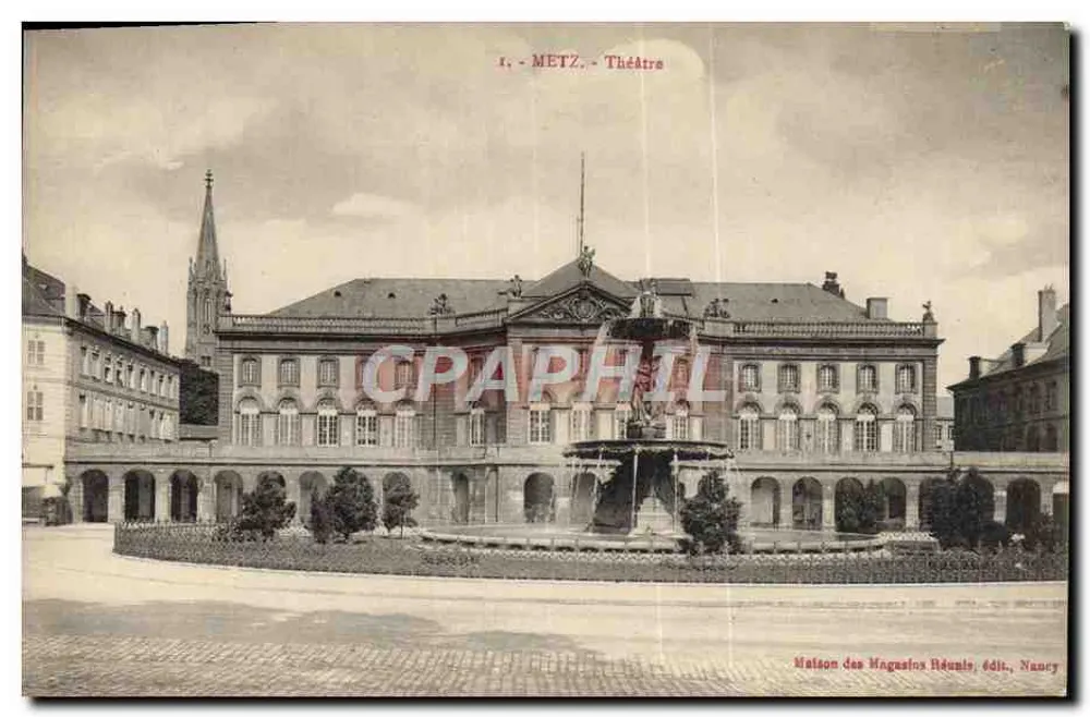 Metz — Teatro — Maison des Magasins Réunis, editor, Nancy - Frente