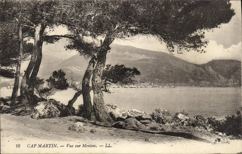 Cap Martin — Vista de Menton — LL. — n°16 - Frente