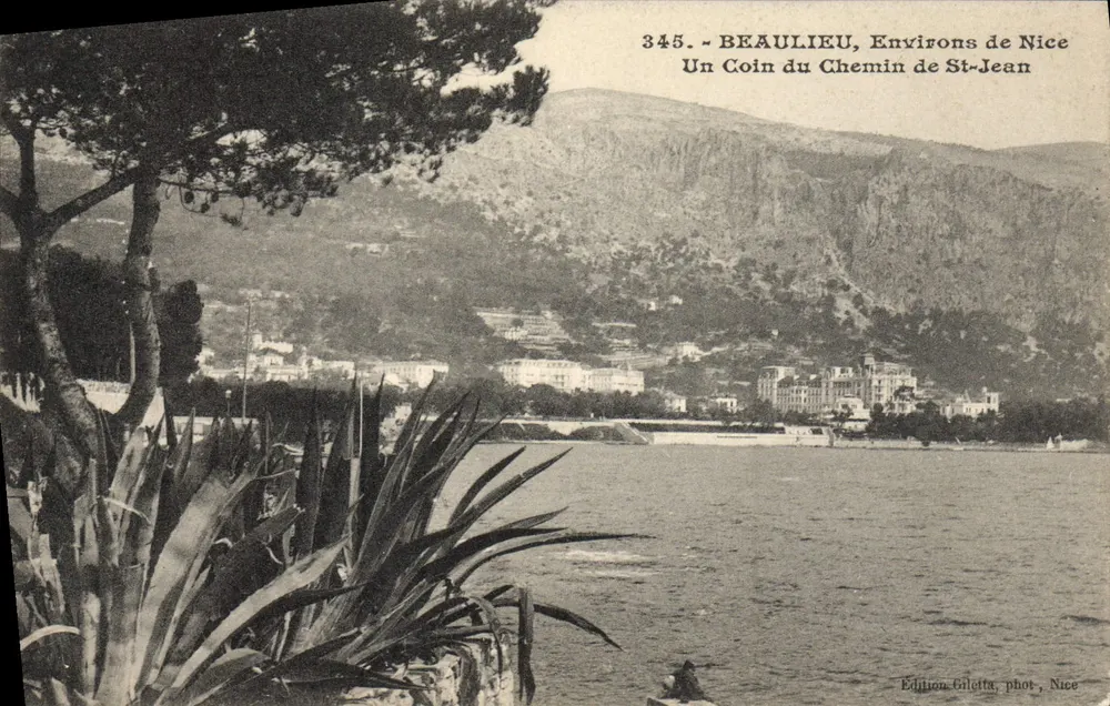 Beaulieu, Umgebung von Nice — Ein Stück des St-Jean-Wegs — Gilelta-Edition, Foto. Nice, Nr. 345 - Vorderseite