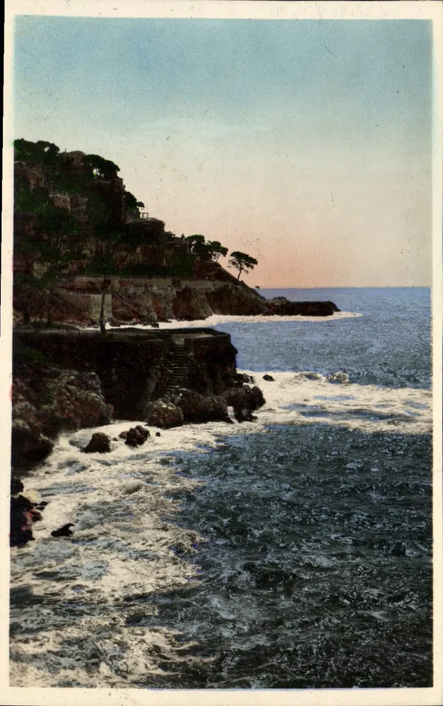 A Côte d'Azur — Contra-luz — Edições Frank, Nice - Frente
