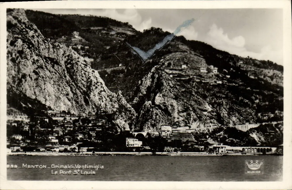 Menton - Grimaldi-Ventimiglia - Most Saint-Louis — Munier, nr 239 - Awers