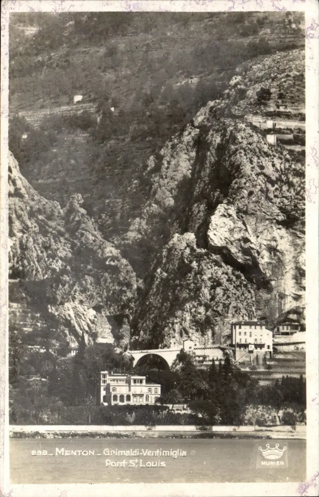Menton - Grimaldi-Ventimiglia - Ponte São Luís — Munier, n° 239 - Frente