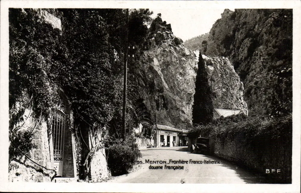 Menton - Französisch-Italienische Grenze - Französische Zollstelle — BFF - Vorderseite