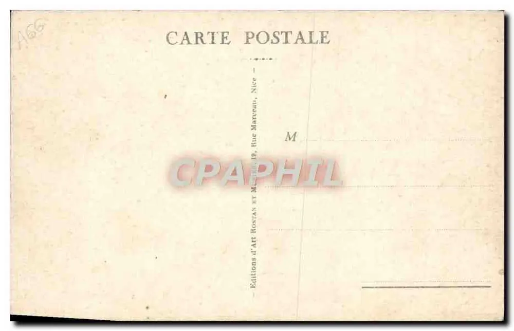 Eze-sur-Mer — Allgemeine Ansicht, Cap Ferrat und Saint-Hospice — Éditions d'Art Hostan et Art Hostan, Nice - Rückseite