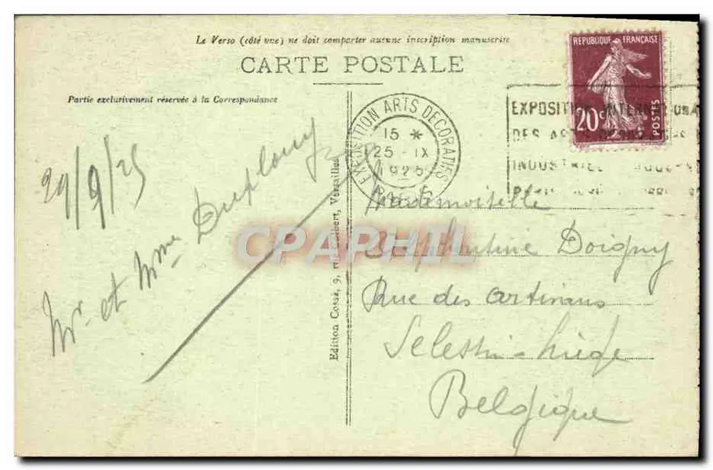 Versailles — Die Grandes Eaux am Bassin de Neptune — Éditions C. Dufour - Rückseite