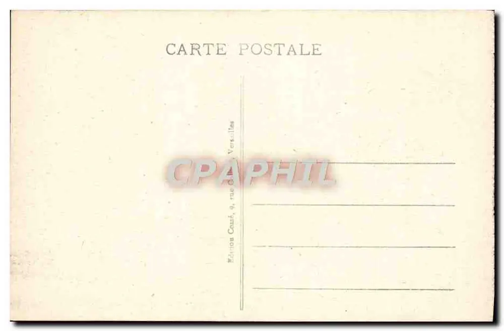 Versailles - O Petit Trianon — Edição Coard, 9, rue de Versailles - Verso