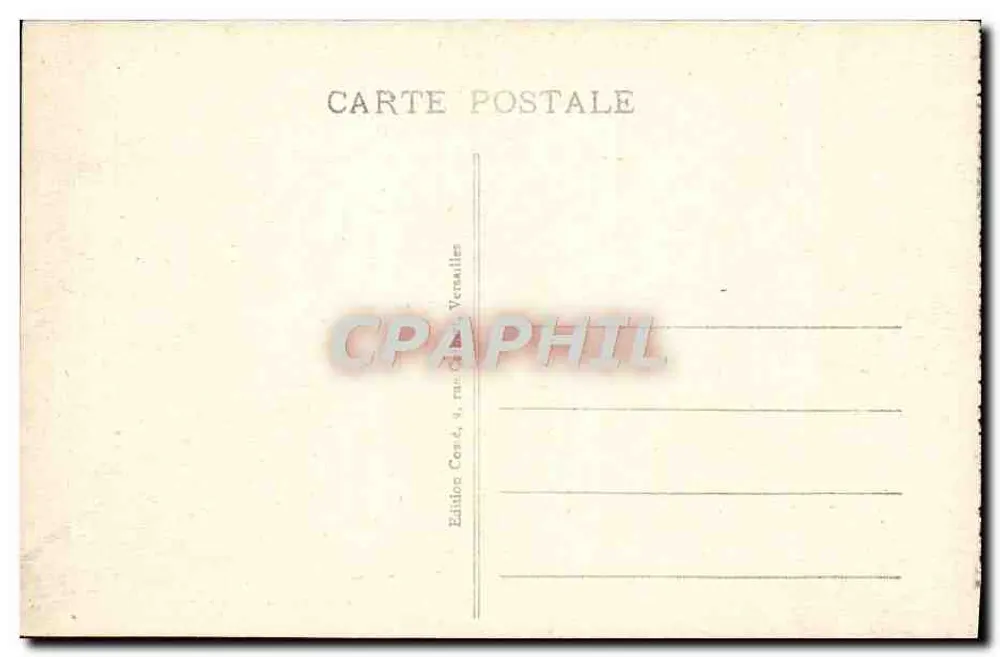 Versailles — Der Große Trianon und die Gärten — Edition Caset, Versailles - Rückseite