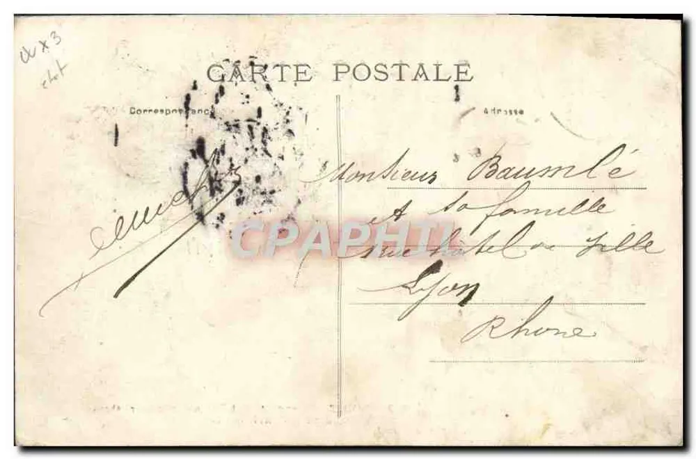 Rodez — Passage der Zigeuner mit ihren Bären in der Nähe von Rodez — Décoré Malzac, Verlag, 9 rue Neuve, Rodez (Aveyron) - Rückseite