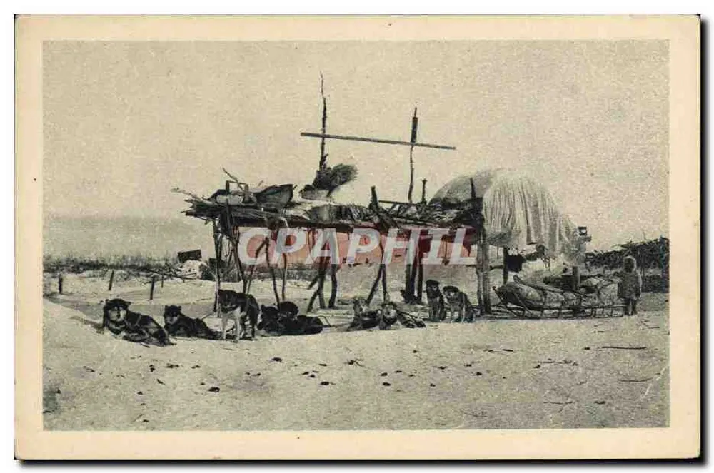 Express-Schlittenmannschaft der Mary's Igloo Mission — Alaska — Imp. P. F. de Nancy, Serie 4 - Vorderseite
