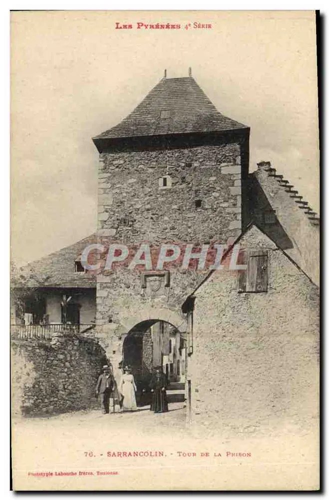 Sarrancolin - Torre da Phison — Os Pirineus 4ª Série — Fototipia Labouche Frères, Toulouse - Frente