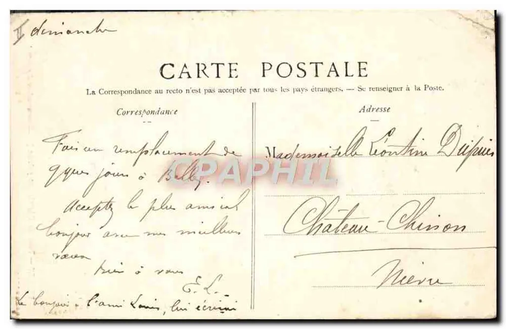 Gelléy — Torre da Antiga prisão (atualmente quartel de cavalaria) - Verso
