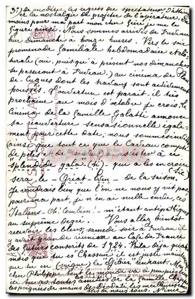 Dois crianças se beijando na praia — "É assim que te amo!" — Oïlette, n° 103 - Verso