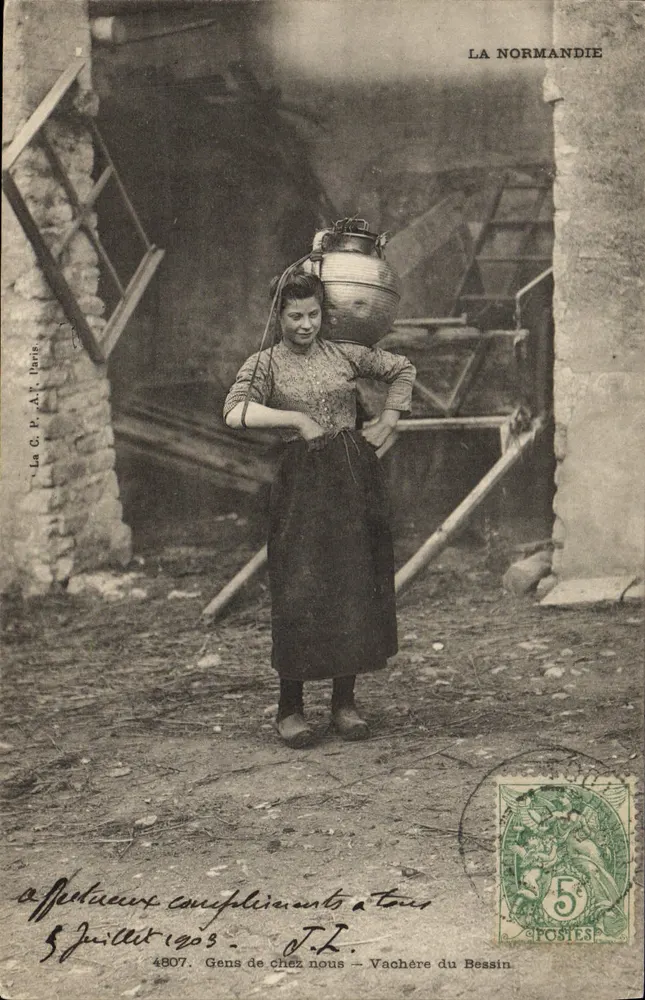 Schäferin von Bessin — Normandie — La C.P. A.F. Paris n°4807 - Vorderseite