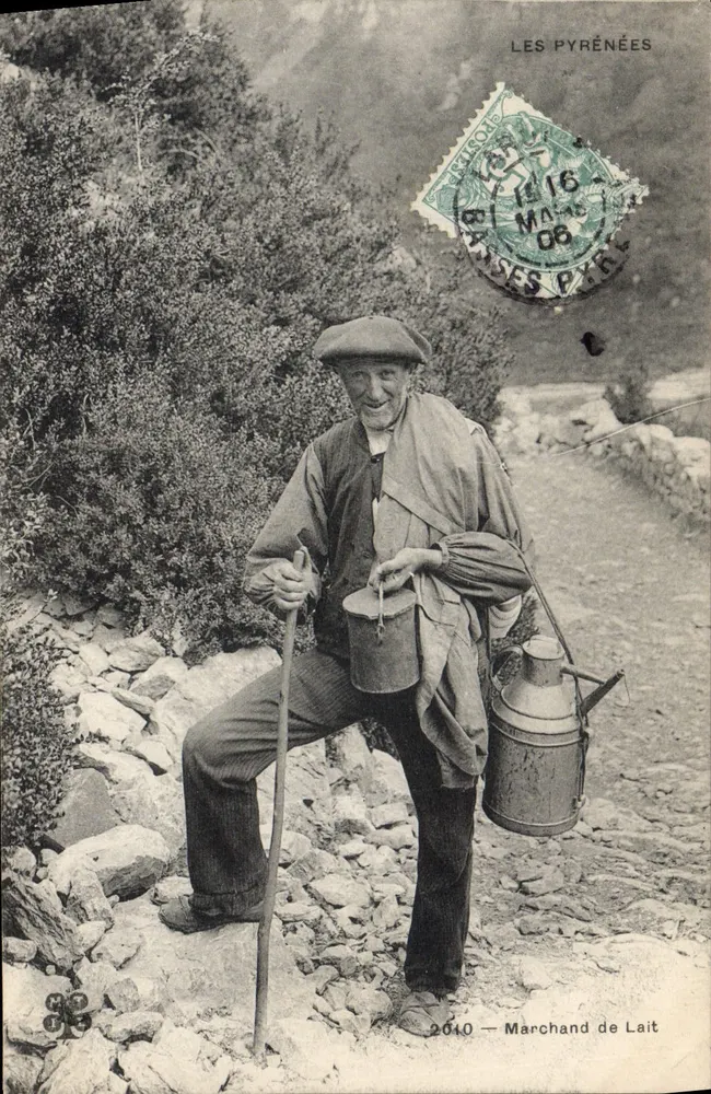 Vendedor de Leite — Os Pirineus — 2610 — Editor não identificado - Frente