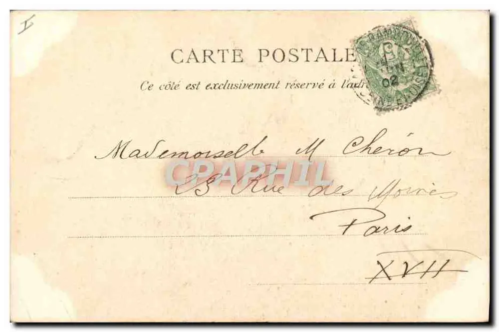Die Höhle - Marie-Antoinettes Milchstube - Rambouillet S.&O. - A. Burrot, Verlag, Versailles - Rückseite