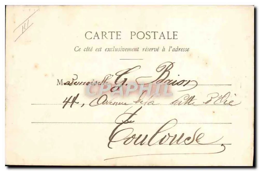 La Petite Curieuse — Serie 7 — G. L. Paris - Rückseite