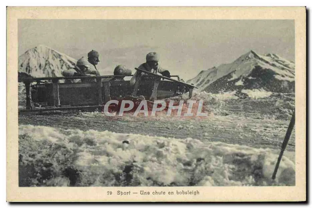 Sport — Ein Bobsleigh-Sturz — Decaux & Buttner, phot. Edit., Leyssin - Vorderseite