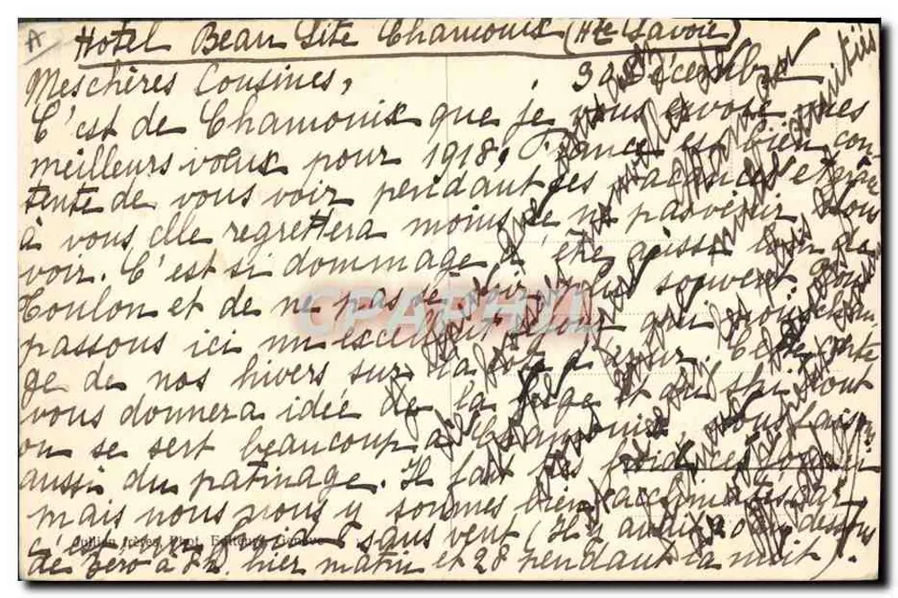 Winter-Sport, Bahnhof!!! — J.J. 3463 — J.J. Editions - Rückseite