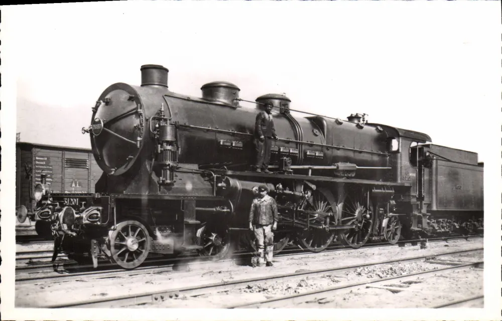 Dampflokomotive 3.1201 — Prototyp der Serie « Super-Pacific » — Edition A. Bègue, Nr. 171 - Vorderseite