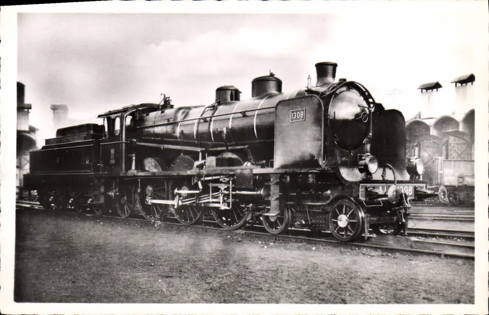 Elsass-Lothringen — Lokomotiven S 12, 1308 (Gewicht 82,20 kg) — Ausgabe « La Vie du Rail » Nr. 179 - Vorderseite