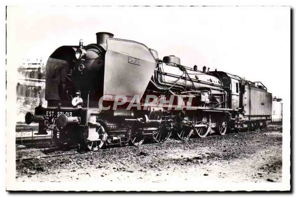 Locomotiva a vapor S.N.C.F. — Série 231 B1, n° 31.013 — Edição « La Vie du Rail » 1957 - Frente