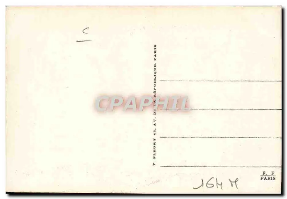 Locomotiva francesa n° 230-557 — Série 230-551 a 230-570 — F. Plebury, Paris - Verso