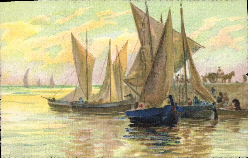 समुद्री दृश्य जहां जहाज हैं — टी.ए.एम. 1309 — इतालवी उत्पादन - आगे
