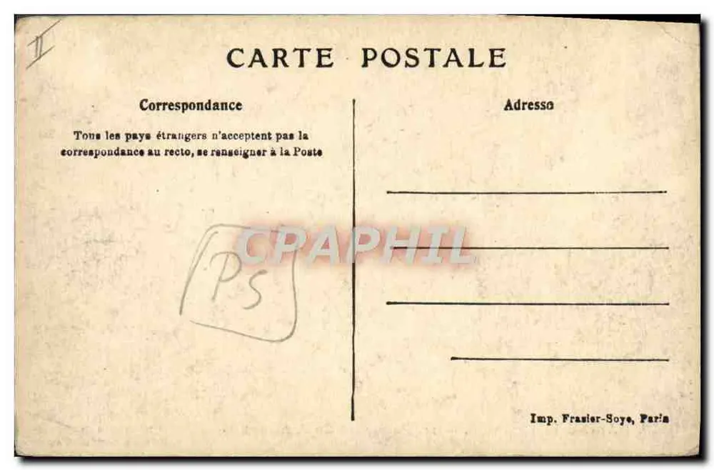 Pescadores de Sardinhas — A Marinha Francesa — Ligue Maritime Française, 8 Rue La Boétie, Paris - Verso