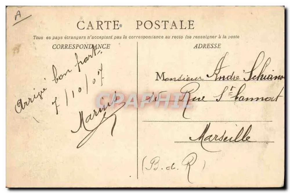 UZÈS — Le Caserne — R.F. CHALU - Verso