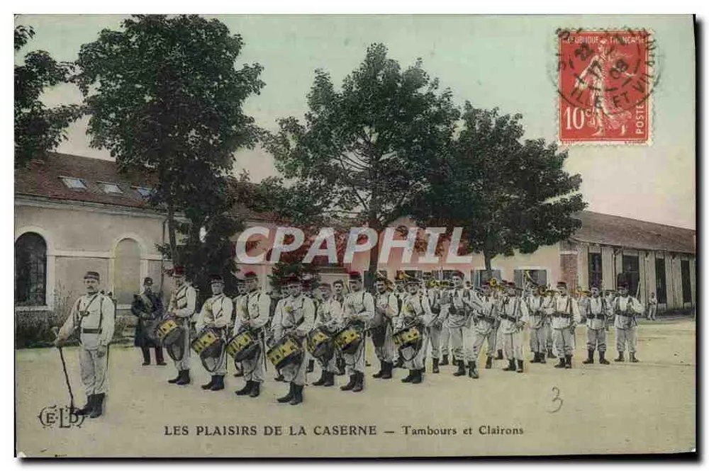 Os prazeres da caserna — Tambores e Clarins — Editor C.E.L.D. n°3 - Frente