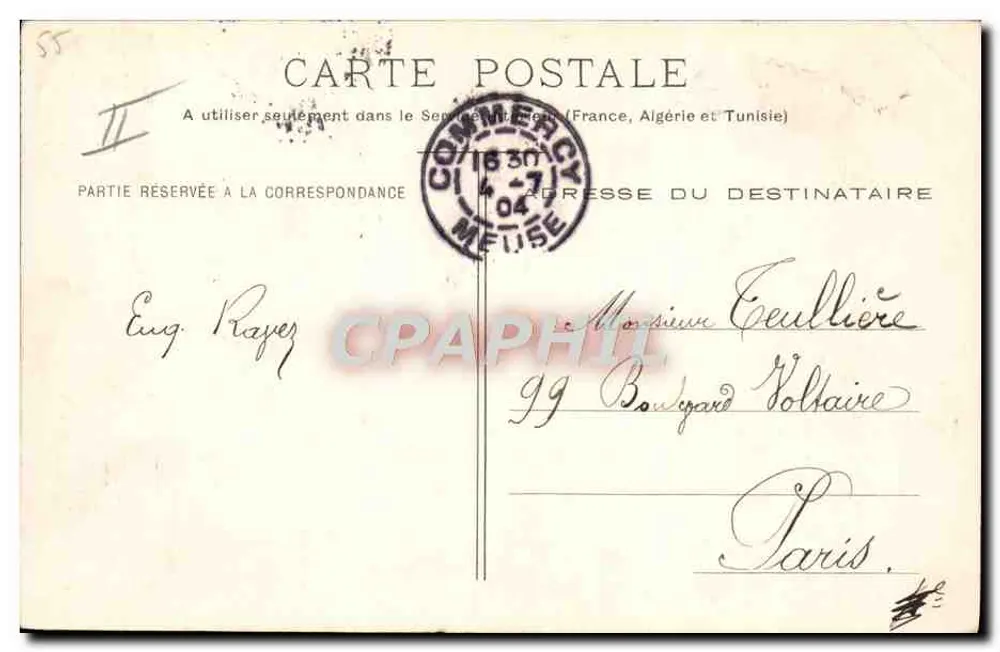 Commercy — Caserne do Castelo — Thénôt, Commercy - Verso
